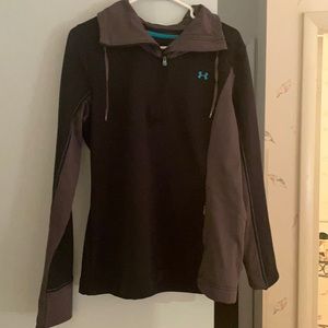 Women’s Under Coldgear Black Half-Zip Pullover